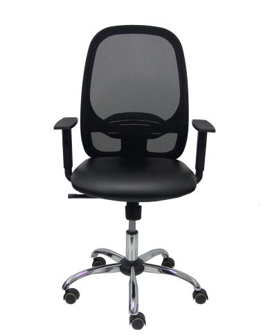 Silla Ergonómica Cilanco negra negra asiento brazo