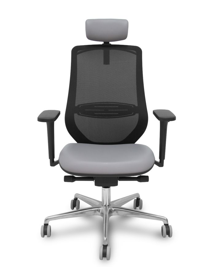 Silla Ergonómica Mardos traslack negra brazo 3D cabecero