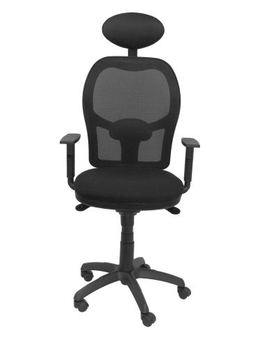 Silla Ergonómica Jorquera negra asiento con cabecero fijo