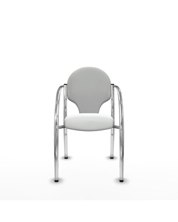 Silla Pack 2 sillas Hellín chasis 4 patas cromo bali