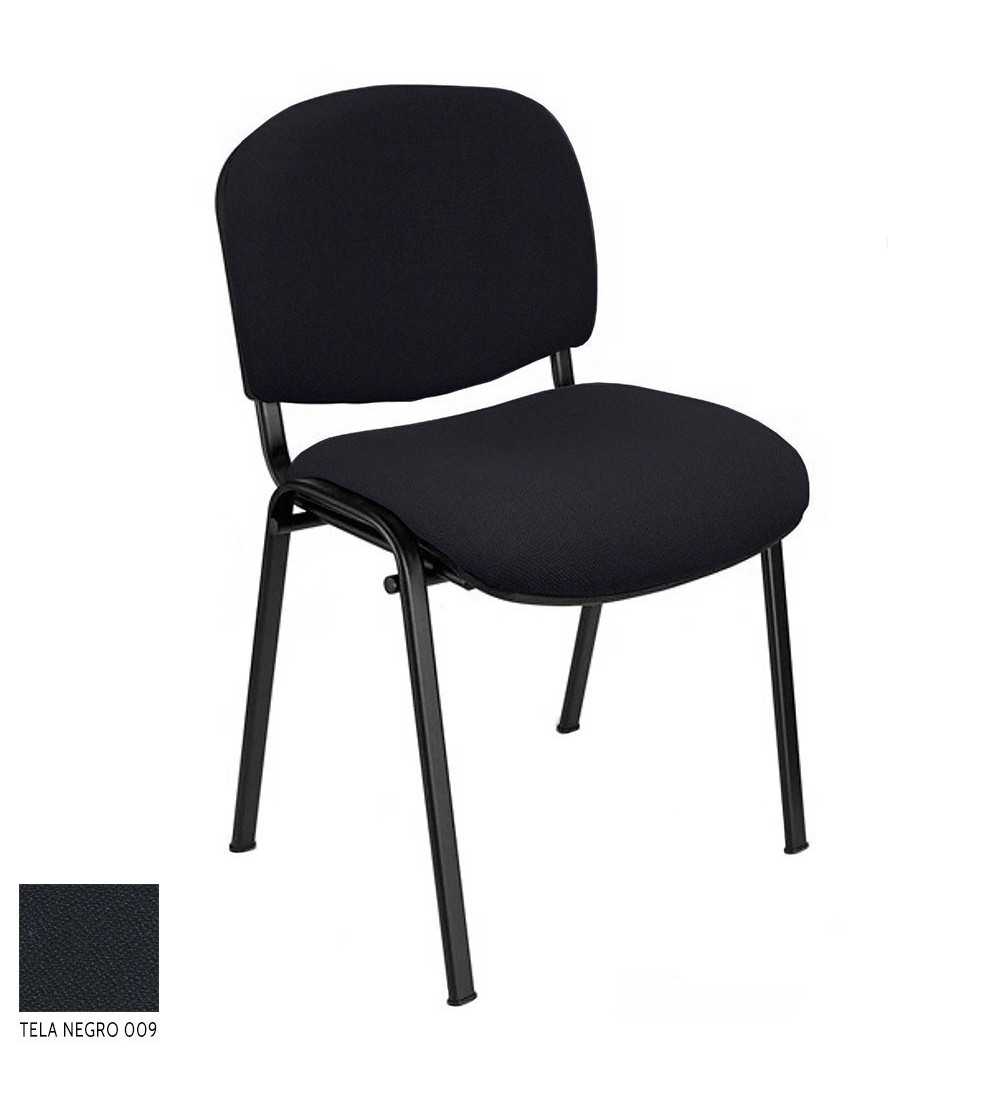 Silla confidente modelo FISSA de Vincolo, tapizada, calidad superior, estructura negra