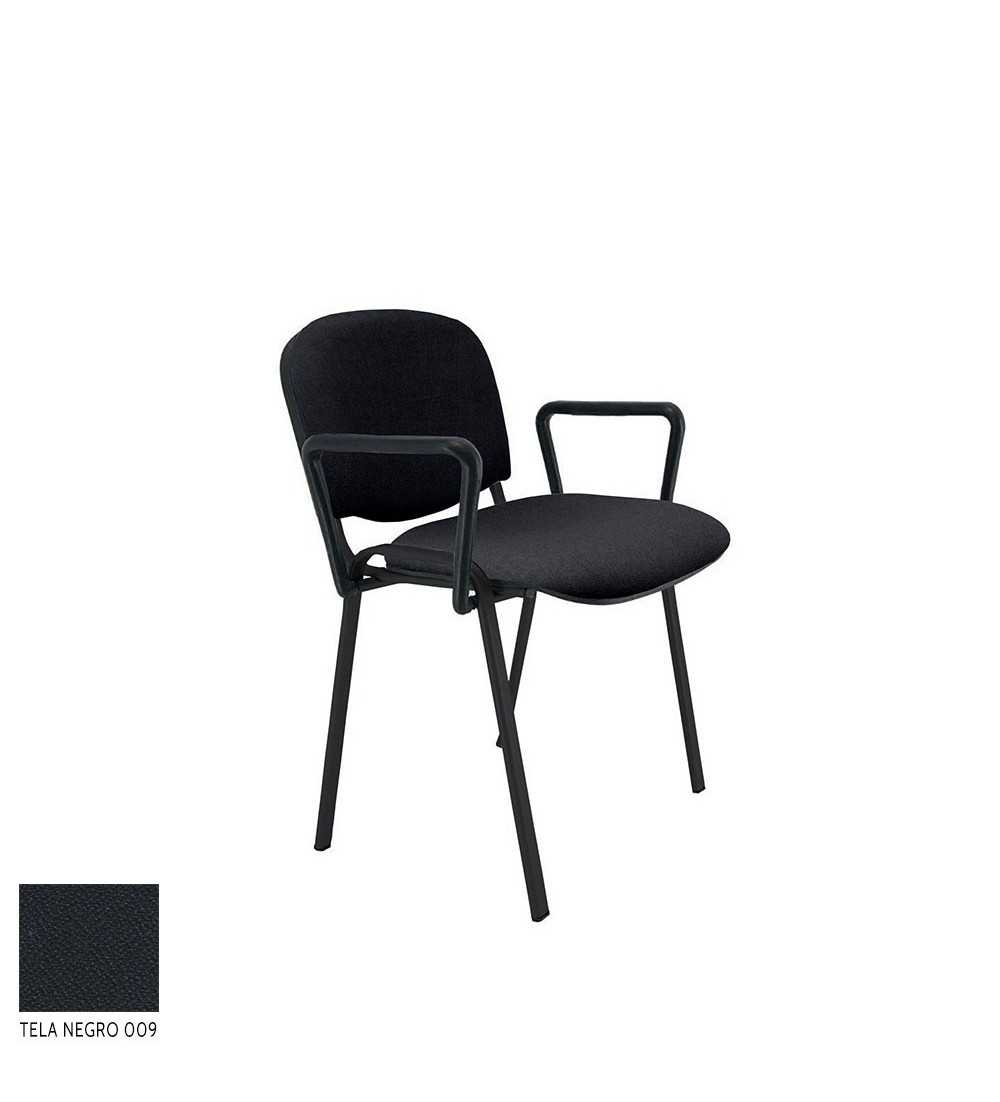 Silla confidente modelo FISSA de Vincolo, tapizada, calidad superior, con brazos
