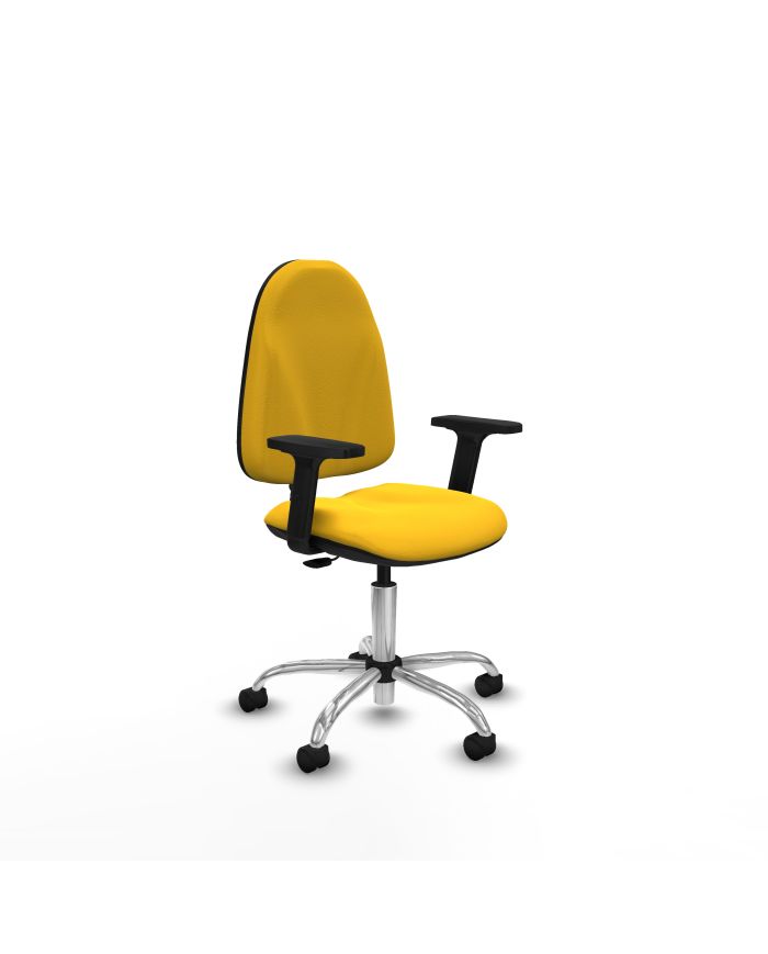 Silla Ergonómica Algarra CP brazos 2D base cromada