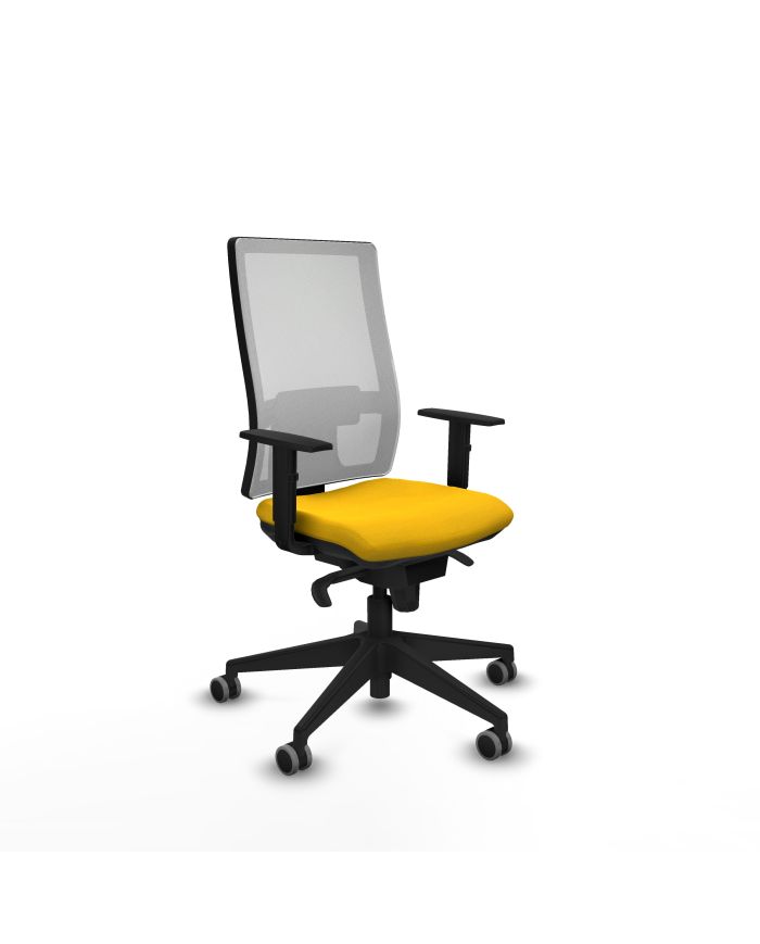 Silla Ergonómica Horna sincro blanca bali brazos 1D base