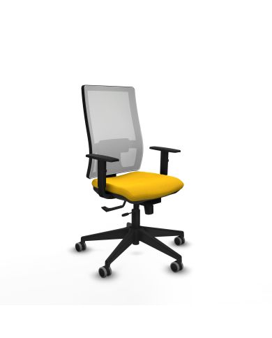 Silla Ergonómica Horna traslack blanca bali brazos 1D base
