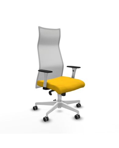 Silla Confidente Albacete sincro blanca bali brazos blancos