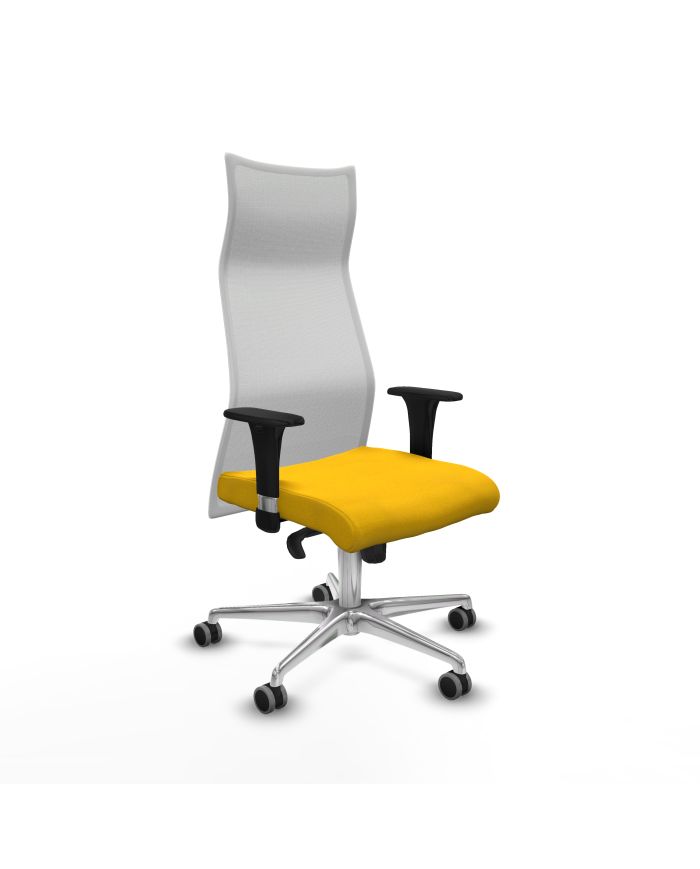 Silla Ergonómica Albacete XL sincro blanca bali brazos 1D
