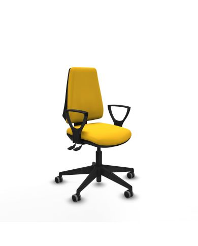 Silla Ergonómica Elche AS brazos fijos base piramidal