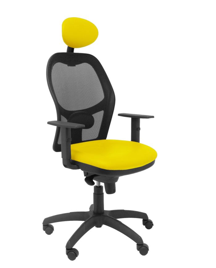 Silla Ergonómica Jorquera negra asiento con cabecero fijo