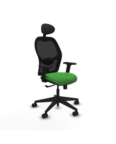 Silla Ergonómica Alocén sincro negra bali brazos 2D base