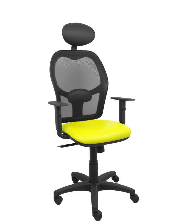 Silla Ergonómica Alocén negra asiento brazos regulables