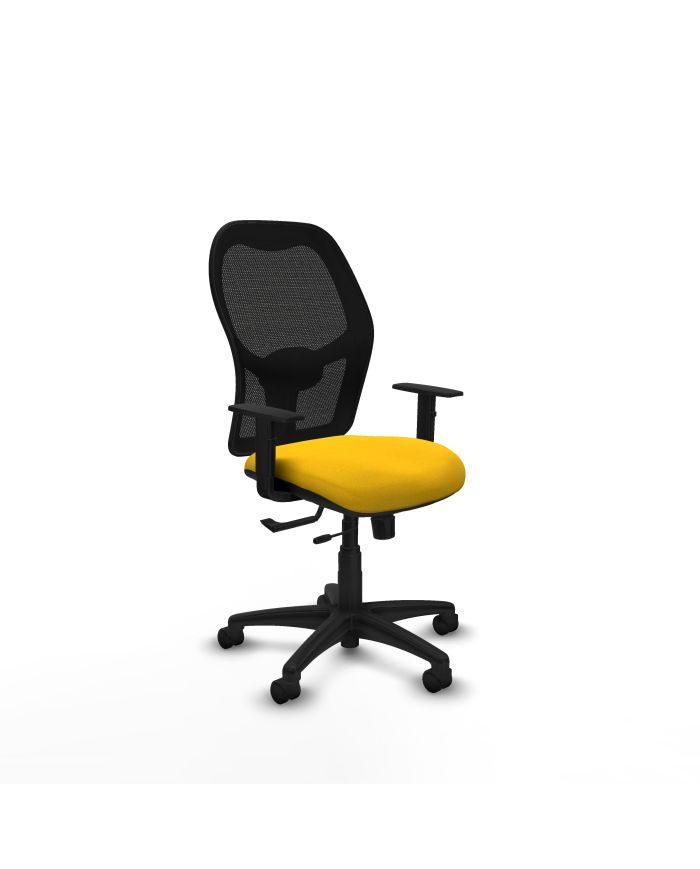 Silla Ergonómica Alocén traslack negra bali brazos 1D base