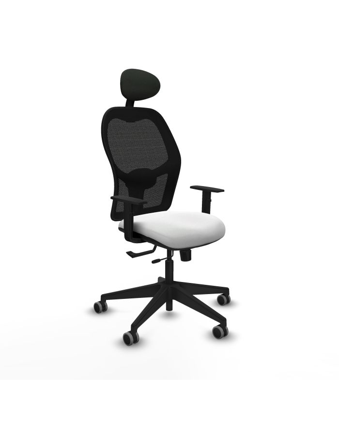 Silla Ergonómica Alocén traslack negra bali brazos 1D base