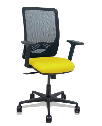 Silla Ergonómica Zulema sincro negra asiento bali brazos 2D