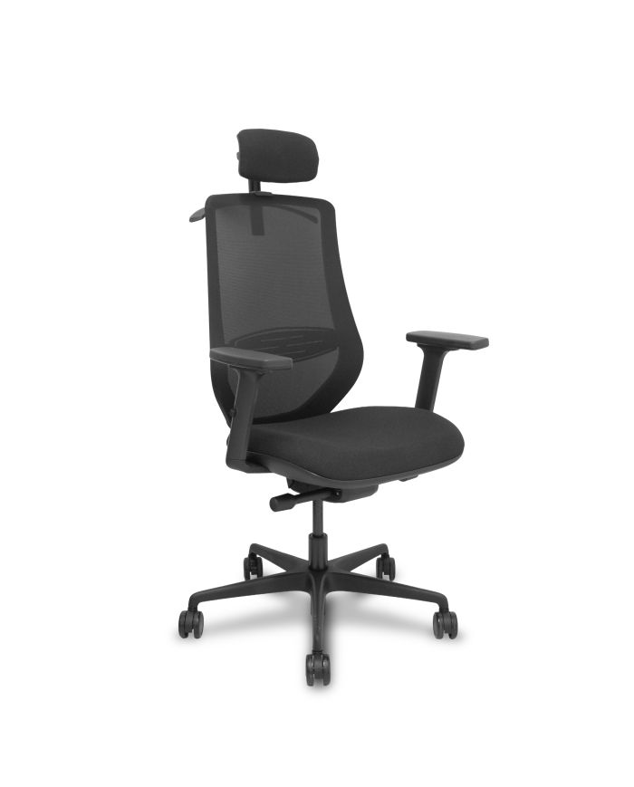 Silla Ergonómica Mardos traslack negra bali brazo 2D