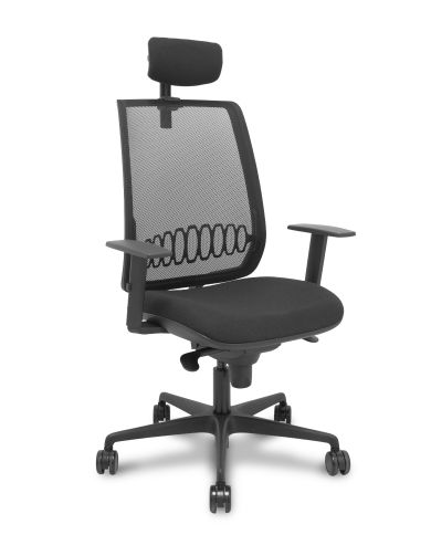 Silla Ergonómica Alares sincro negra bali brazo regulable