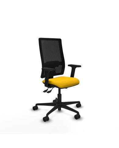 Silla Ergonómica Bormate asincro negra bali brazos 2D base