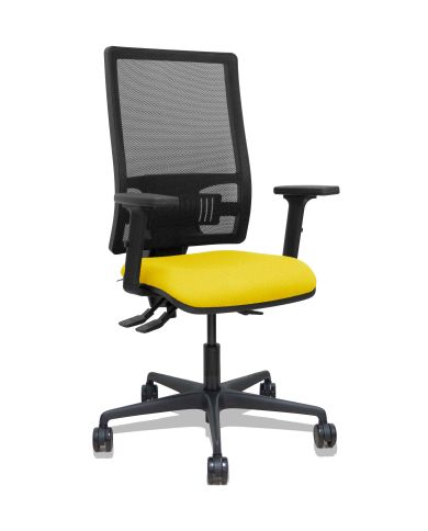 Silla Ergonómica Bormate asincro negra asiento bali brazos
