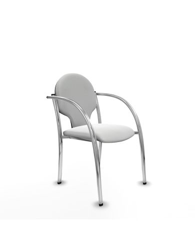 Silla Pack 2 sillas Hellín chasis 4 patas cromo bali