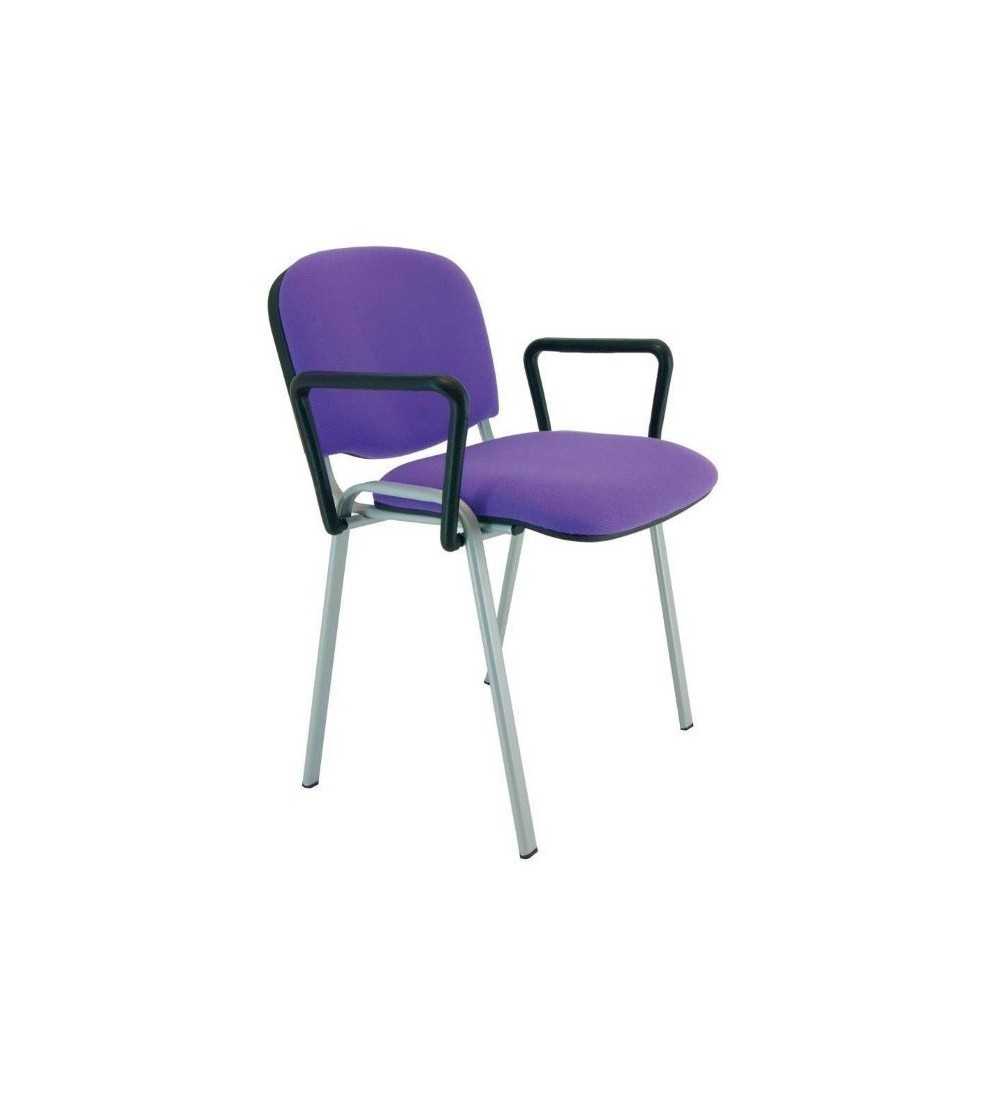 Silla confidente modelo FISSA de Vincolo, tapizada, calidad superior, con brazos