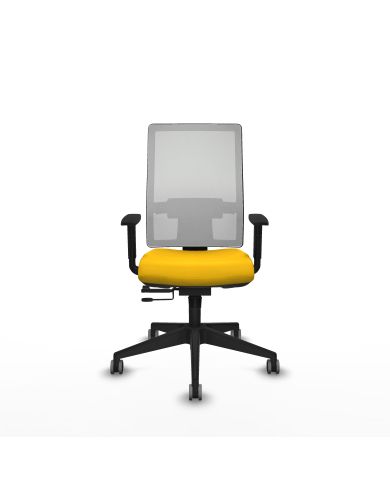 Silla Ergonómica Horna traslack blanca bali brazos 1D base