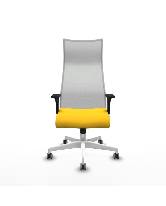 Silla Ergonómica Albacete sincro blanca brazos 1D base