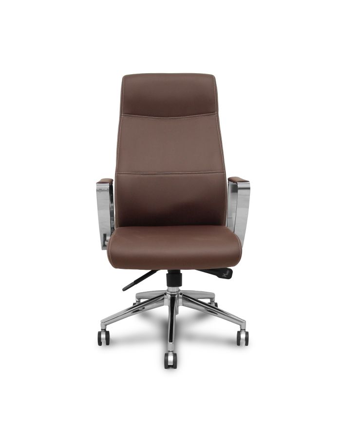 Sillón dirección Ergo540 sincro base cromo ruedas cromadas