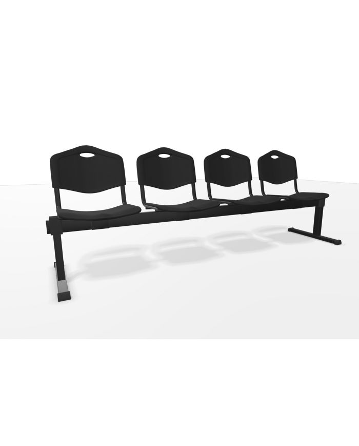 Bancada Iso plastic 4 plazas color | Mobiliario auxiliar