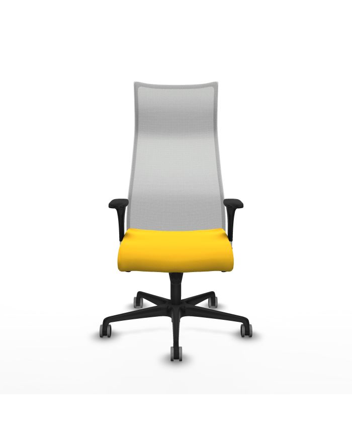 Silla Ergonómica Albacete sincro blanca brazos 1D base