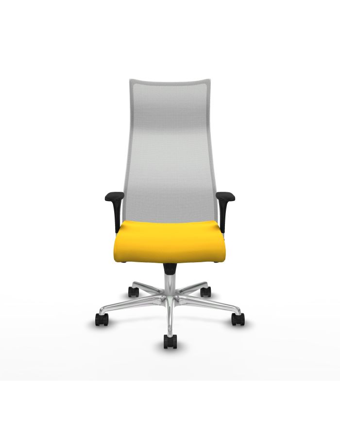 Silla Ergonómica Albacete sincro blanca brazos 1D base