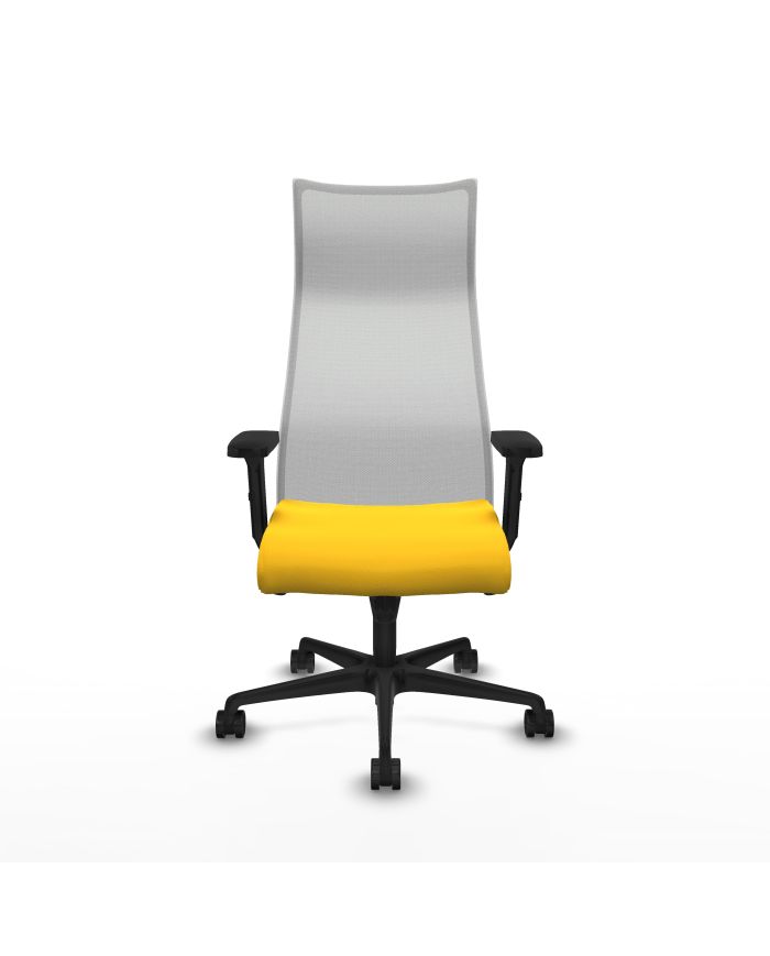 Silla Ergonómica Albacete sincro blanca brazos 2D base