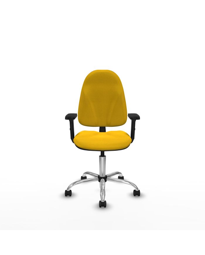 Silla Ergonómica Algarra CP bali brazos 2D base cromada