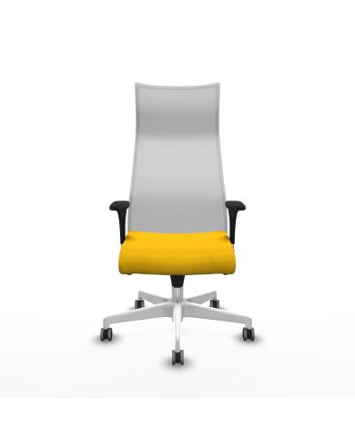 Silla Ergonómica Albacete XL sincro blanca bali brazos 1D