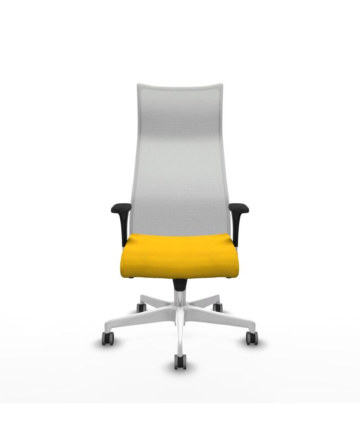 Silla Ergonómica Albacete XL sincro blanca bali brazos 1D