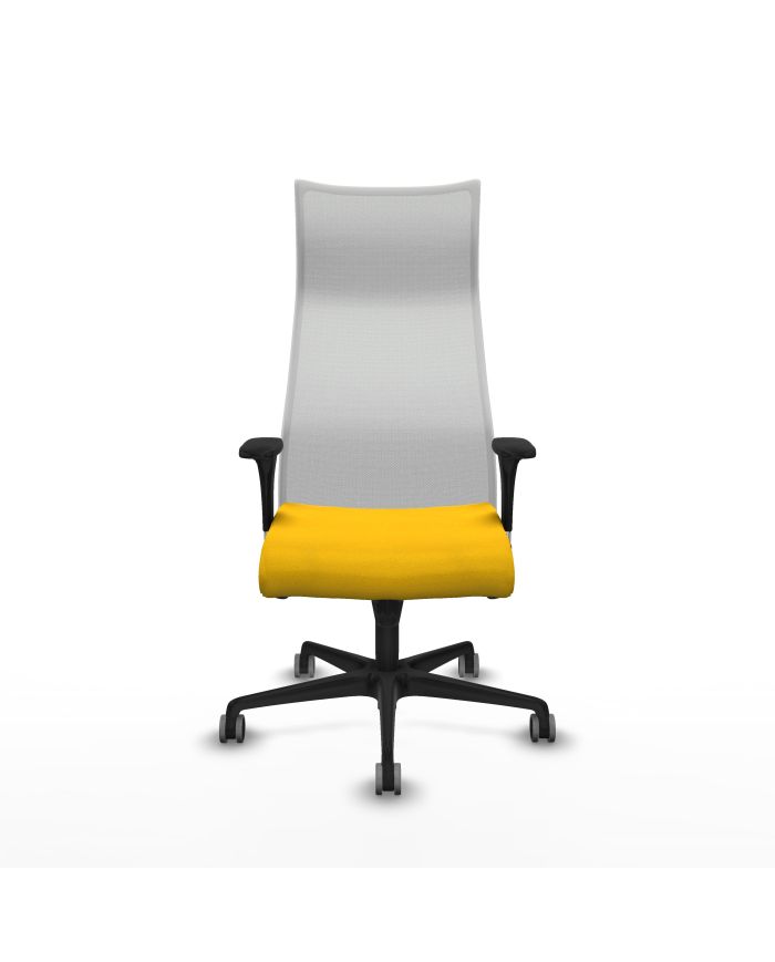 Silla Ergonómica Albacete XL sincro blanca bali brazos 1D