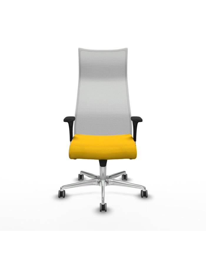 Silla Ergonómica Albacete XL sincro blanca bali brazos 1D