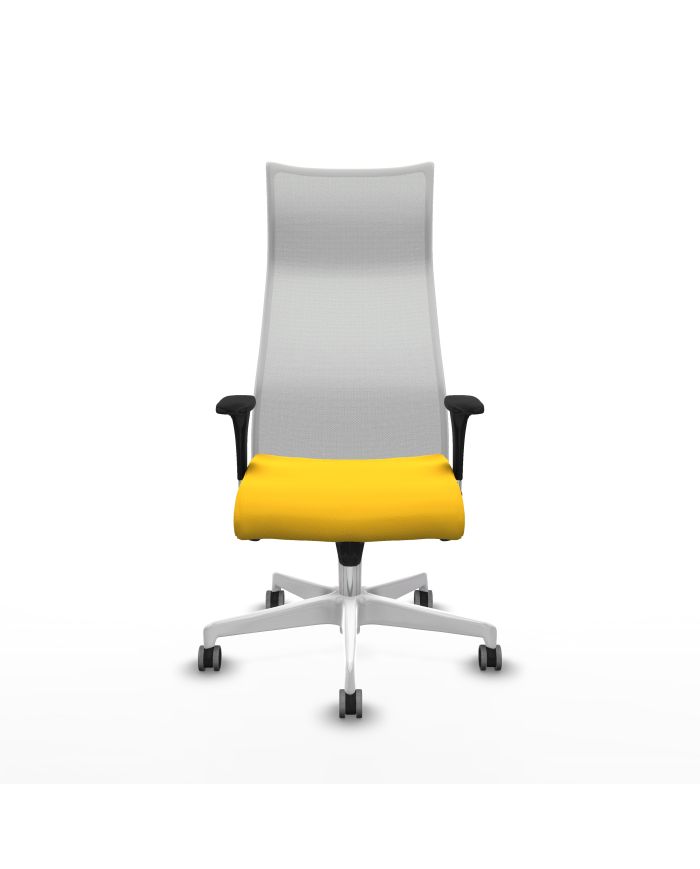 Silla Ergonómica Albacete XL sincro blanca brazos 1D base