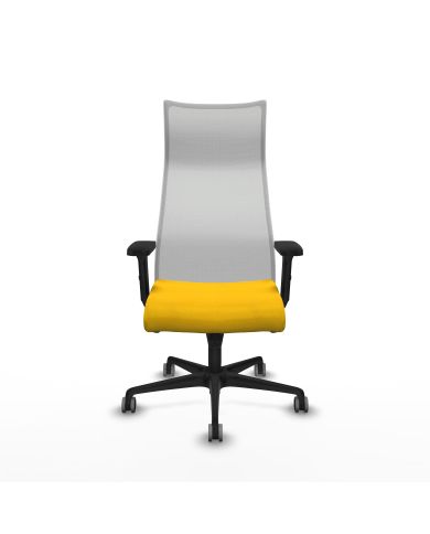 Silla Ergonómica Albacete sincro blanca bali brazos 2D base