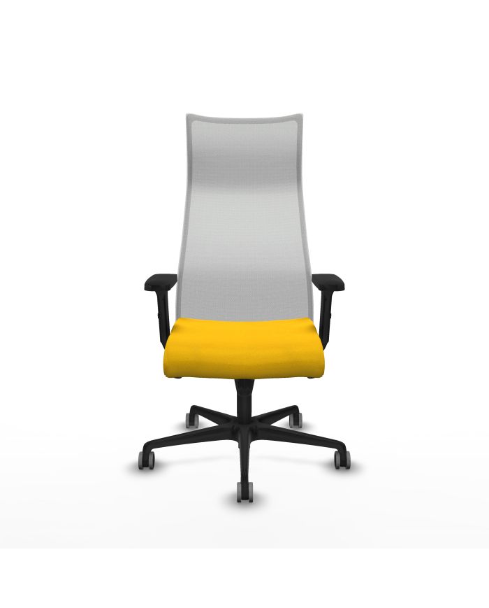 Silla Ergonómica Albacete sincro blanca bali brazos 2D base