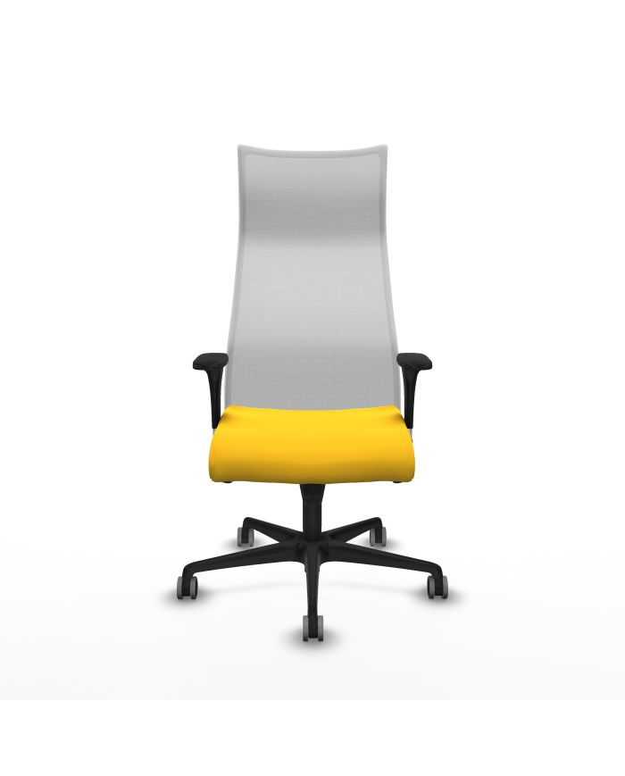 Silla Ergonómica Albacete XL sincro blanca brazos 1D base