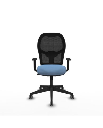 Silla Ergonómica Alocén sincro negra bali brazos 1D base