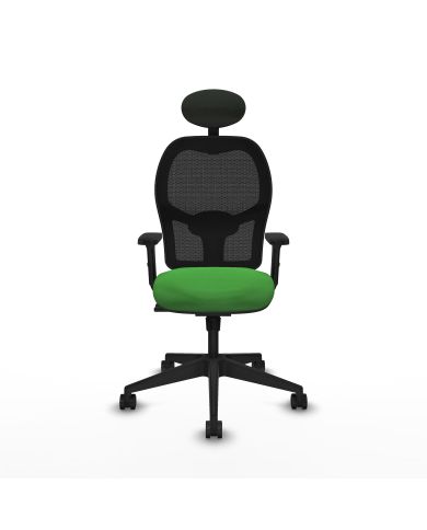 Silla Ergonómica Alocén sincro negra bali brazos 2D base