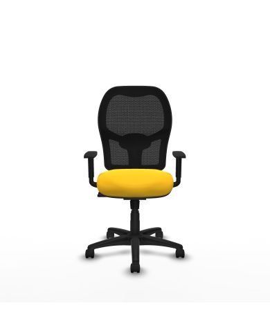 Silla Ergonómica Alocén sincro negra brazos 1D base
