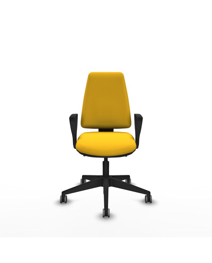 Silla Ergonómica Elche AS brazos fijos base piramidal