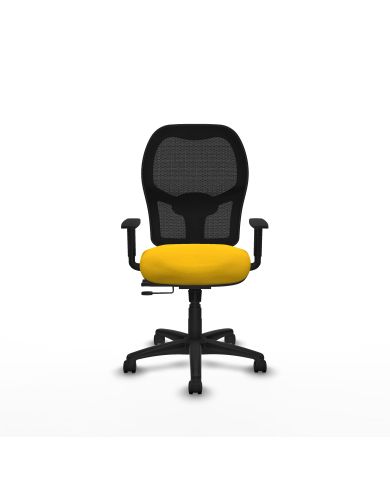 Silla Ergonómica Alocén traslack negra bali brazos 1D base